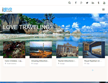 Tablet Screenshot of ilovetraveling.org